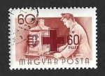 Stamps Hungary -  B214 - Cruz Roja