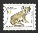 Stamps Germany -  1910 - Centenario del Zoológico de Leipziger (DDR)