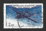 Stamps : Europe : France :  C37a - Avión