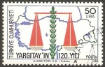 Stamps Turkey -  justicia