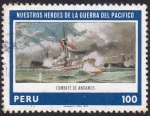 Stamps : America : Peru :  Combate de Angamos