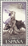 Stamps Spain -  ESPAÑA 1960 1258 Sello Nuevo Fiesta Nacional Tauromaquia Toros Farol Yv947
