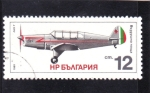 Stamps Bulgaria -  avioneta Sport aircraft LAS-7
