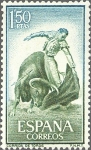 Sellos de Europa - Espaa -  ESPAÑA 1960 1263 Sello Nuevo Fiesta Nacional Tauromaquia Toros Natural