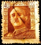 Stamps Spain -  ESPAÑA 1942 General Franco 