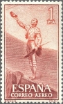 Stamps Spain -  ESPAÑA 1960 1268 Sello Nuevo Fiesta Nacional Tauromaquia Toros Brindis Correo Aereo