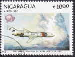 Stamps : America : Nicaragua :  Centenario adhesión a la UPU