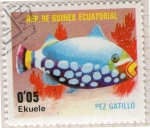 Stamps : Africa : Equatorial_Guinea :  60  Pez gatillo