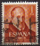Stamps Spain -  España 1961 1370 Sello º Luis de Gongora y Argote 1pta Timbre Espagne Spain Spagna