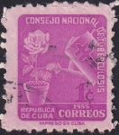 Sellos de America - Cuba -  Consejo Nacional de Tuberculosis '55