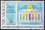 Stamps Nicaragua -  Ley de Pitágoras
