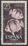 Stamps : Europe : Morocco :  Sahara - Fauna chactodipterus goreensis
