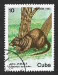 Sellos de America - Cuba -  2740 - Jutia de Cola Negra
