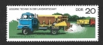 Stamps Germany -  1830 - Agricultura Moderna Motorizada (DDR)