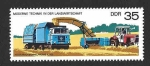 Stamps Germany -  1832 - Agricultura Moderna Motorizada (DDR)