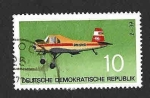 Stamps : Europe : Germany :  1367 - Avión (DDR)