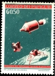 Stamps America - Paraguay -  Proyecto APOLLO. Viaje a la luna.