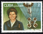 Sellos de America - Cuba -  Dia de la Cosmonautica URSS