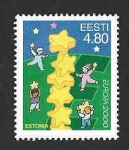 Stamps : Europe : Estonia :  394 - Torre de Estrellas (EUROPA CEPT)