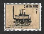 Sellos de Europa - San Marino -  594 - Locomotora