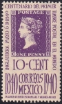 Sellos de America - M�xico -  Centenario del primer timbre postal