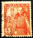 Stamps Spain -  ESPAÑA 1948-1954  General Franco y Castillo de la Mota