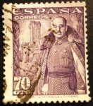 Sellos de Europa - Espa�a -  ESPAÑA 1948-1954  General Franco y Castillo de la Mota