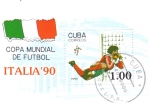 Stamps Cuba -  COPA DEL MUNDO FUTBOL ITALIA'90