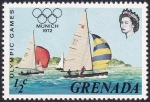 Stamps : America : Grenada :  La Vela, JJ.OO. Munich 