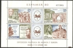 Stamps Spain -  2583 - H.B. Exposición Filatélica de América y Europa,  Espamer 80
