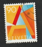 Stamps Switzerland -  1498 - Composición formando la letra A