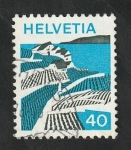 Stamps : Europe : Switzerland :  938 - Viñedos de Lavaux (Vaud)