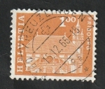 Stamps : Europe : Switzerland :  657 - Edificio de Fribourg