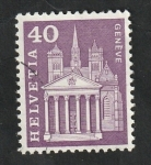 Stamps Switzerland -  650 - Catedral de San Pedro, Ginebra