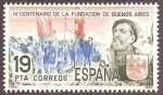 Stamps Spain -  2584 - IV centº de la fundación de Buenos Aires, Juan de Garay