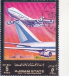 Stamps United Arab Emirates -  avión