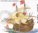 Stamps Guyana -  GALEÓN 