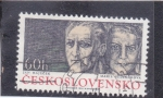 Sellos de Europa - Checoslovaquia -  Jan Hajecek y Marie Sedlackova