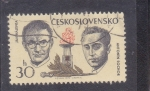 Stamps Czechoslovakia -  Capt. Jan Nalepka y el mayor Antonin Sochor
