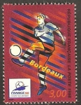 Sellos de Europa - Francia -  3130 - copa del mundo de futbol, sede de bordeaux