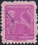 Stamps Cuba -  Consejo Nacional de Tuberculosis '55_2