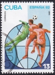 Stamps : America : Cuba :  Copa del Mundo, España 