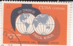 Stamps Cuba -  VIII CONGRESO SINDICAL MUNDIAL
