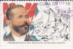 Stamps : America : Cuba :  150 aniv. natalicio de Antonio Maceo