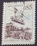 Stamps Yugoslavia -  Transporte de madera