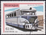 Stamps : America : Nicaragua :  Ferrobus Alemania 1954