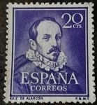 Stamps Spain -  ESPAÑA 1950 Literatos