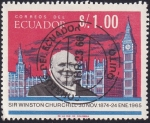 Stamps : America : Ecuador :  Winston Churchill