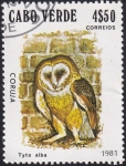 Sellos del Mundo : Africa : Cabo_Verde : Tyto alba