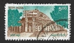 Sellos de Asia - India -  1482 - Stupa Sanchi